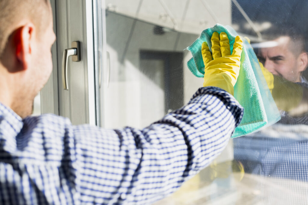 man-cleaning-his-home